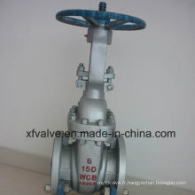 API6d 150lb Joint en acier au carbone Wcb Flange End Gate Valve